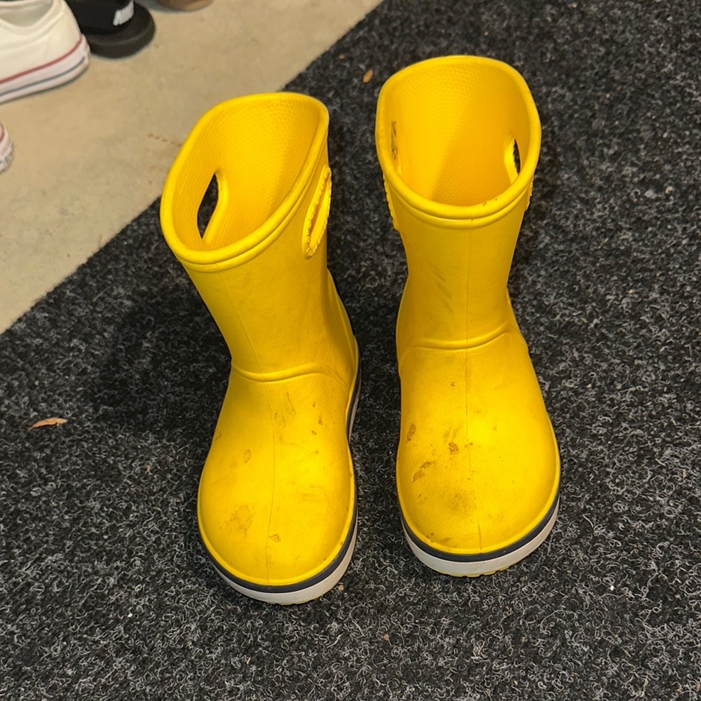 CROCS Yellow Rain & Snow Boots for All-Weather Comfort